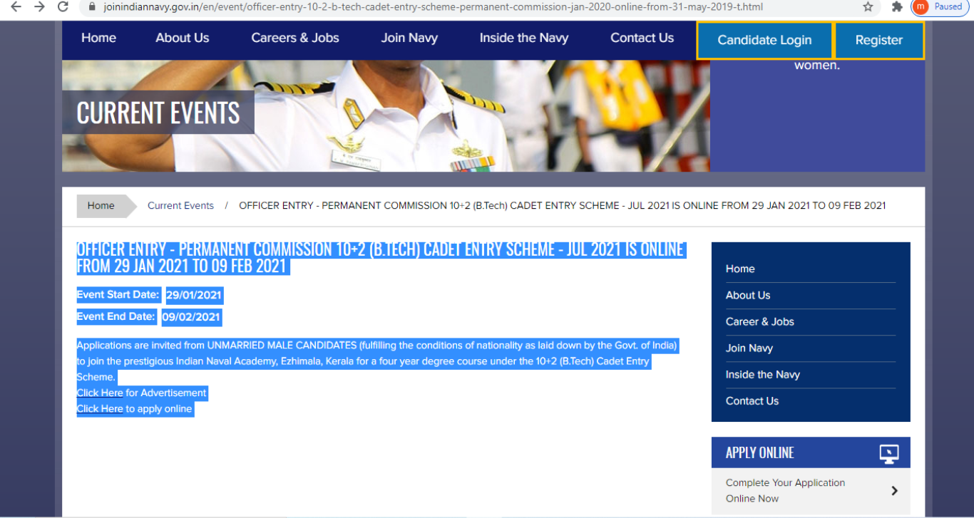 Indian Navy recruitment