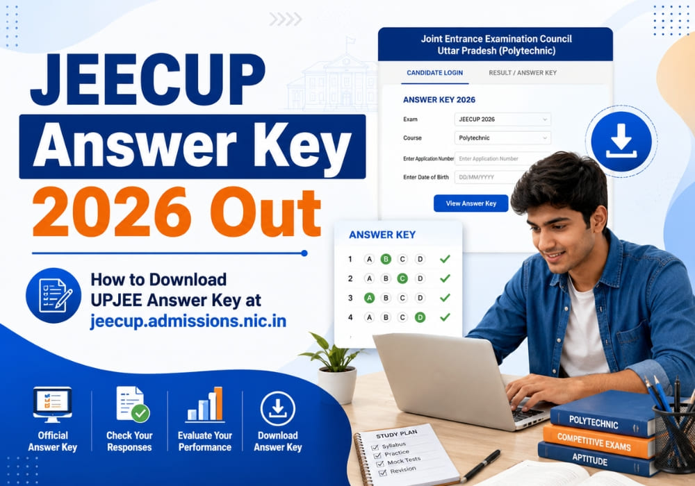 JEECUP Answer Key 2026 Out: How to Download UPJEE Answer Key at jeecup.admissions.nic.in