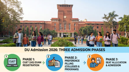 DU Admission 2026 guide – CSAS dates, eligibility, cutoff trends, fees, and application steps for UG & PG courses at Delhi University.